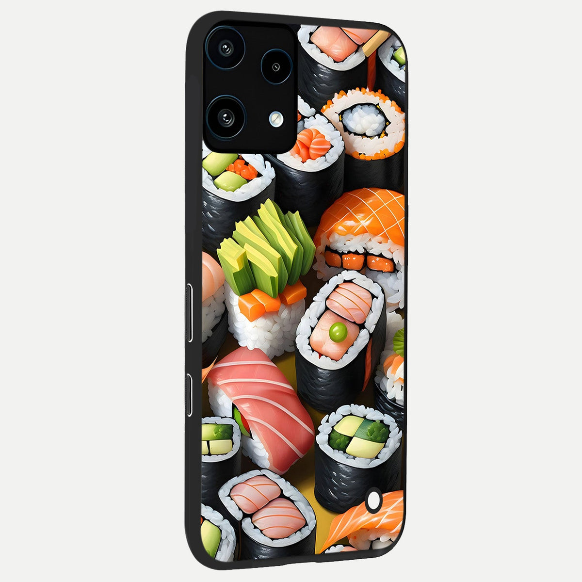  Sushi Food Pattern back cover For Nothing Phone 3A Lite slim fit glass case with vibrant aesthetic design