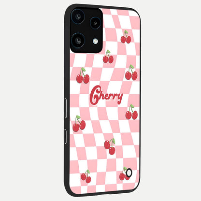  Sweet Cherry Vibes back cover For Nothing Phone 3A Lite slim fit glass case with vibrant aesthetic design