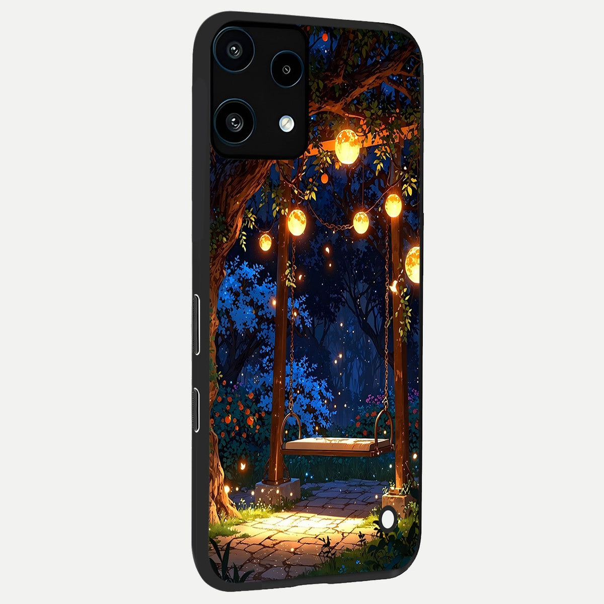  Twilight Garden Swing back cover For Nothing Phone 3A Lite slim fit glass case with vibrant aesthetic design