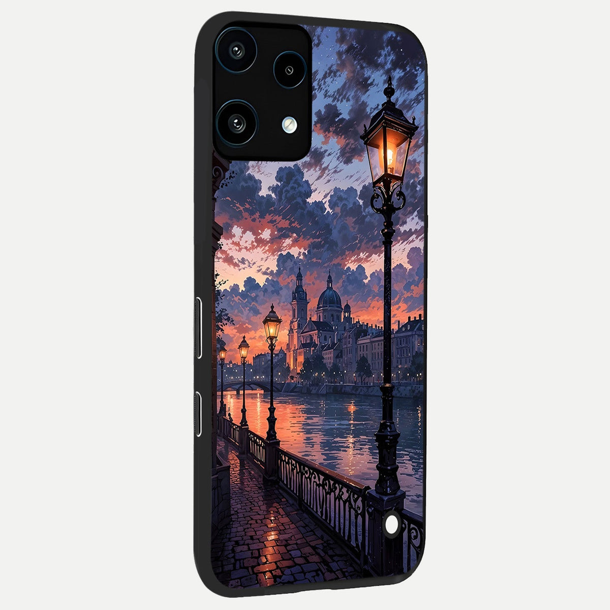  Twilight River Lights back cover For Nothing Phone 3A Lite slim fit glass case with vibrant aesthetic design