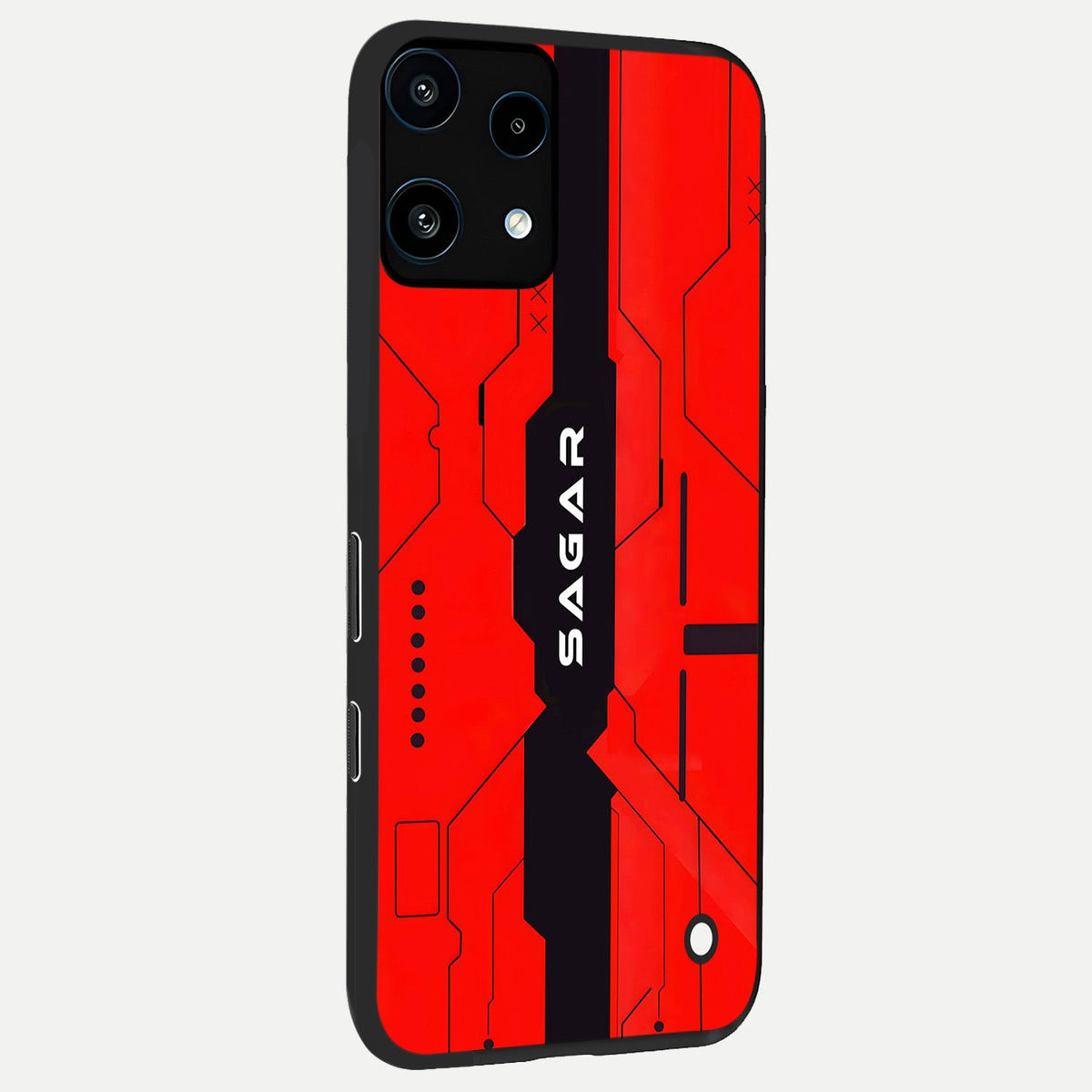  Voltage Rise CYBERPUNK Custom Name back cover For Nothing Phone 3A Lite slim fit personalized glass case with bold cyberpunk design
