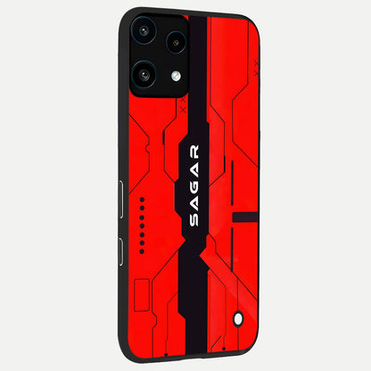  Voltage Rise CYBERPUNK Custom Name back cover For Nothing Phone 3A Lite slim fit personalized glass case with bold cyberpunk design