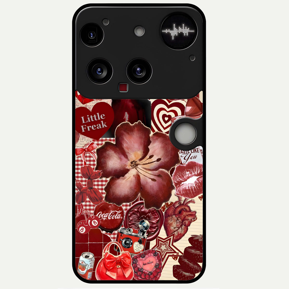  Aesthetic Little Freak Glass Case For Nothing Phone 3 back cover – full design glossy printed glass finish