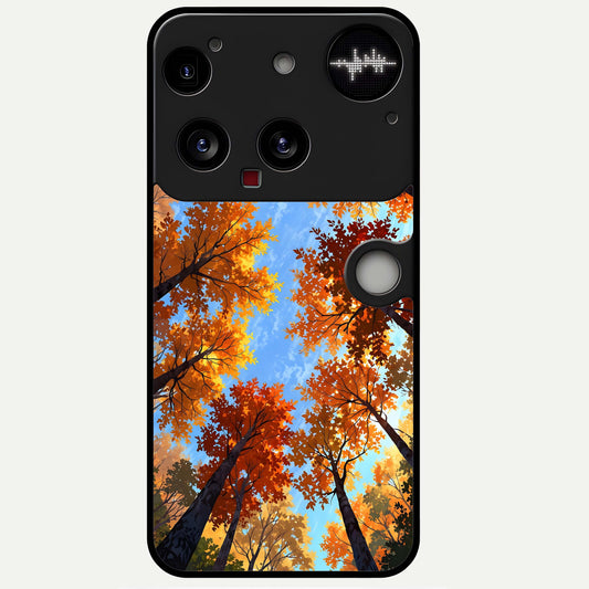  Autumn Sky Rise Glass Case For Nothing Phone 3 back cover – full design glossy printed glass finish