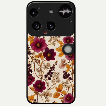  Autumn Wine Bloom Glass Case For Nothing Phone 3 back cover – full design glossy printed glass finish