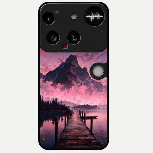  Beautiful Mountain View Glass Case For Nothing Phone 3 back cover – full design glossy printed glass finish