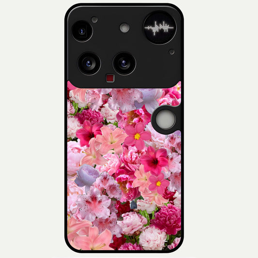 Bloom Crush Fantasy Glass Case For Nothing Phone 3 back cover – full design glossy printed glass finish