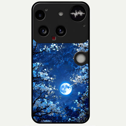  Blossom Moonlight Sky Glass Case For Nothing Phone 3 back cover – full design glossy printed glass finish
