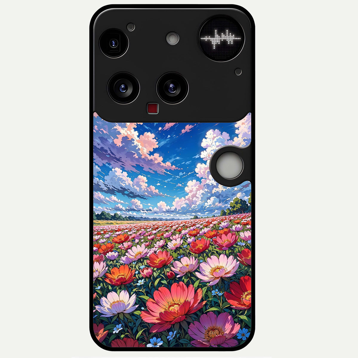  Blossom Sky Field Glass Case For Nothing Phone 3 back cover – full design glossy printed glass finish