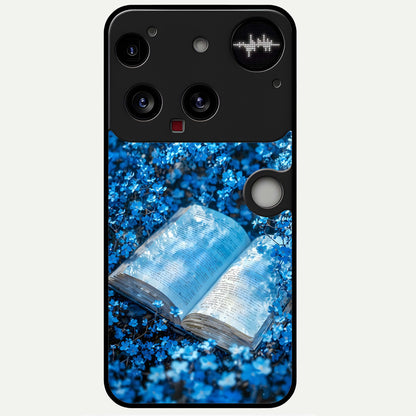  Blue Bloom Tales Glass Case For Nothing Phone 3 back cover – full design glossy printed glass finish