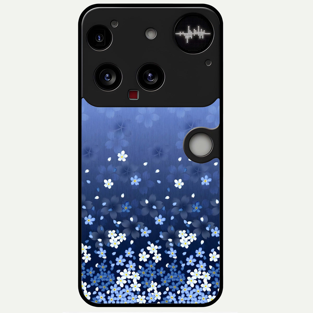  Blue Starry Glass Case For Nothing Phone 3 back cover – full design glossy printed glass finish