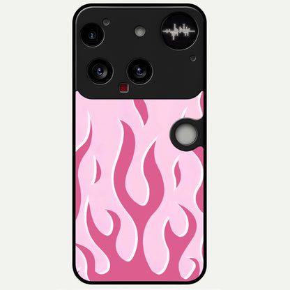  Blush Flame Energy Glass Case For Nothing Phone 3 back cover – full design glossy printed glass finish