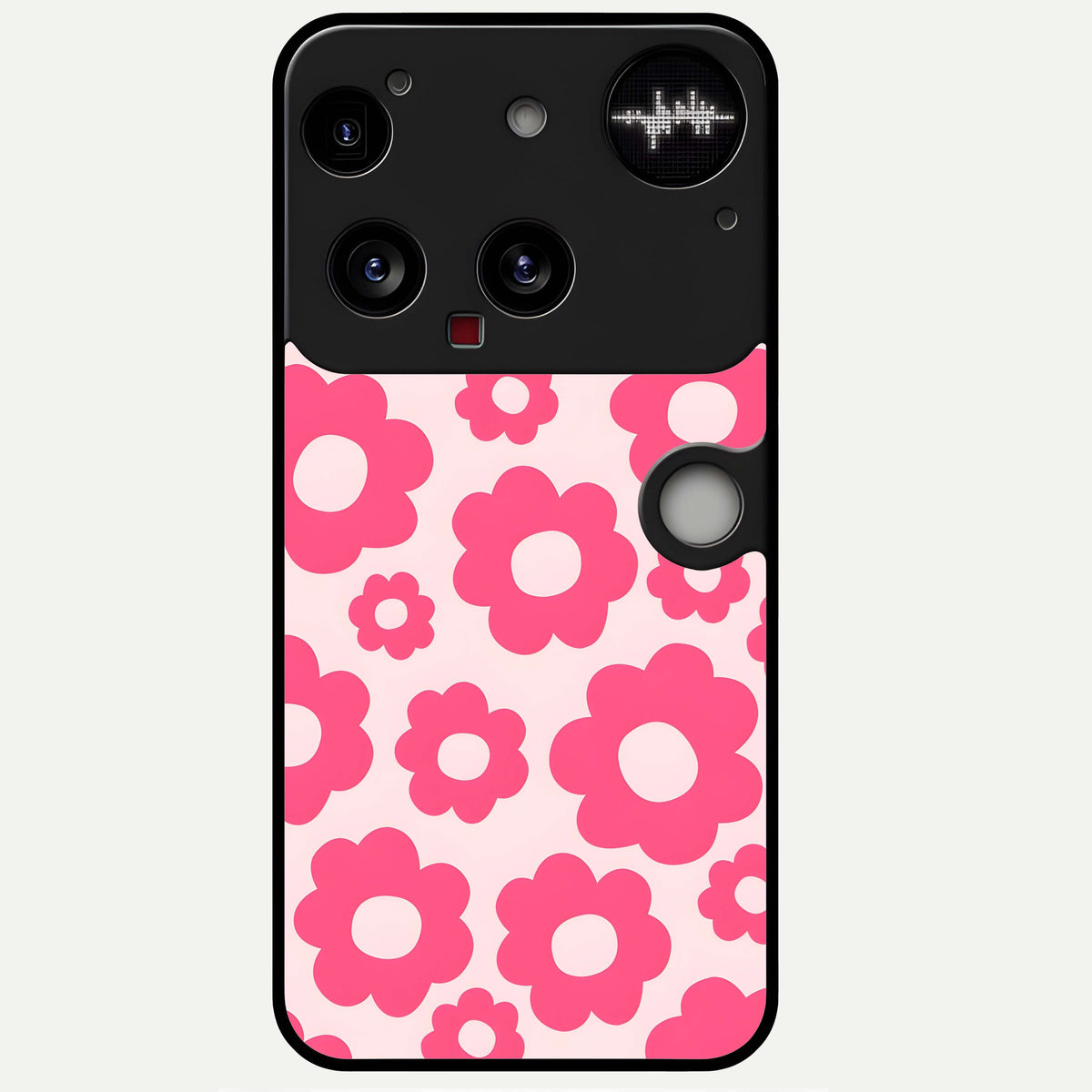  Blush Flower Pop Glass Case For Nothing Phone 3 back cover – full design glossy printed glass finish