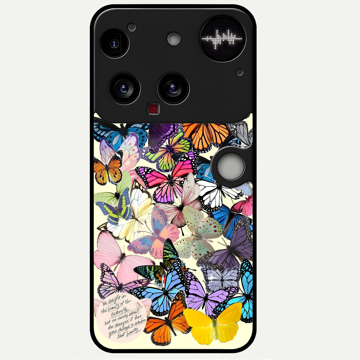  Butterflies Petal Dream Glass Case For Nothing Phone 3 back cover – full design glossy printed glass finish