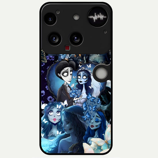 Butterfly Ghost Soul Glass Case For Nothing Phone 3 back cover – full design glossy printed glass finish