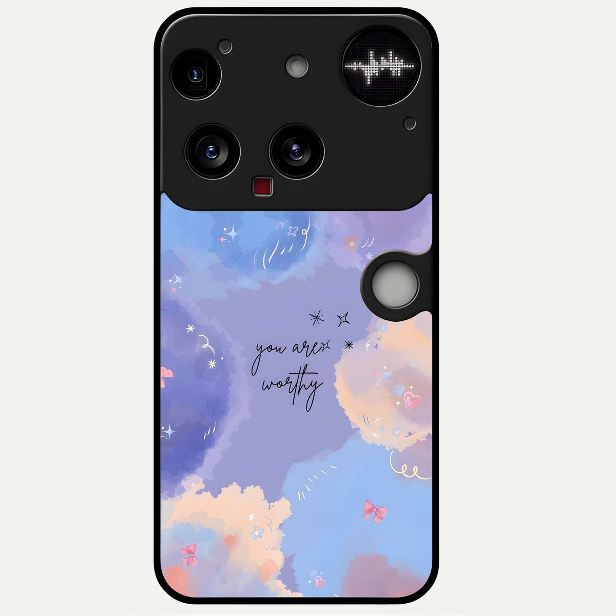  Celestial Cloud Magic Glass Case For Nothing Phone 3 back cover – full design glossy printed glass finish