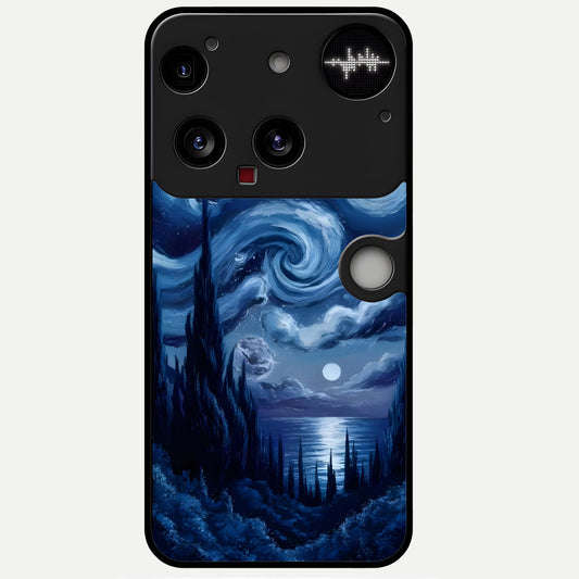  Celestial Dream Van Gogh Glass Case For Nothing Phone 3 back cover – full design glossy printed glass finish