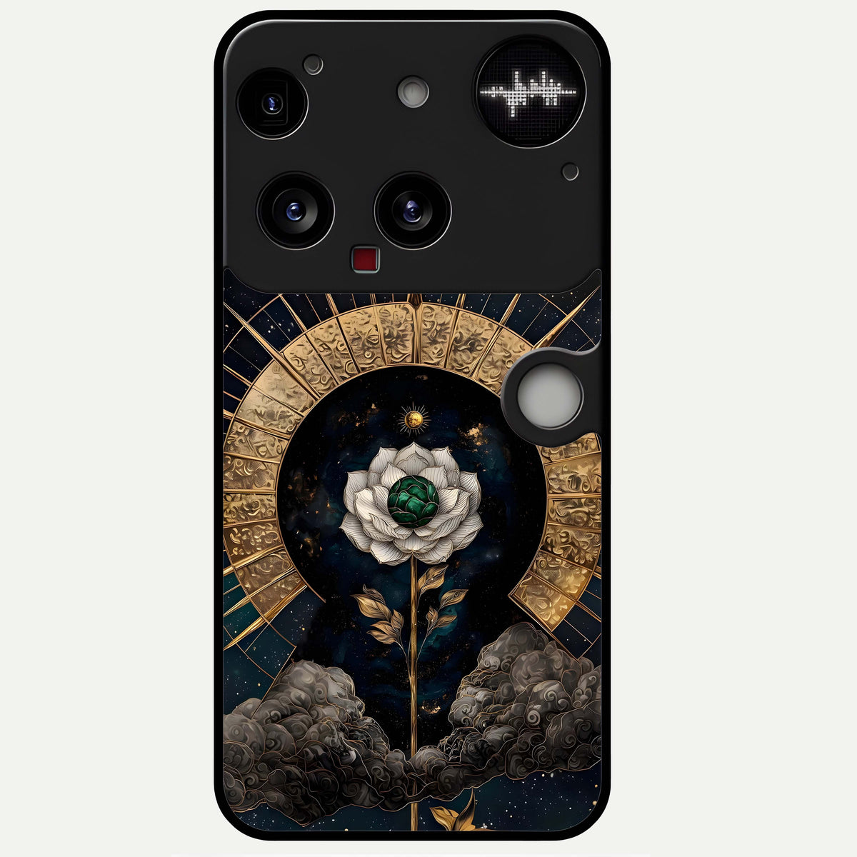  Celestial Lotus Morang Glass Case For Nothing Phone 3 back cover – full design glossy printed glass finish