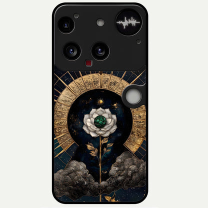  Celestial Lotus Morang Glass Case For Nothing Phone 3 back cover – full design glossy printed glass finish