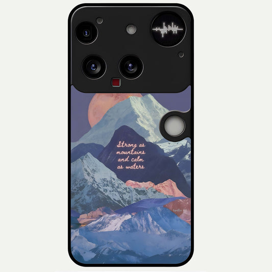  Celestial Mountain Calm Glass Case For Nothing Phone 3 back cover – full design glossy printed glass finish