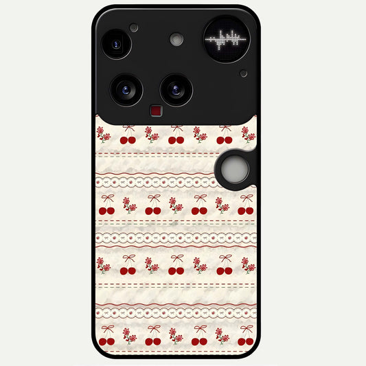  Cherry Bloom Charm Glass Case For Nothing Phone 3 back cover – full design glossy printed glass finish