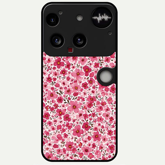  Cherry Blossom Charm Glass Case For Nothing Phone 3 back cover – full design glossy printed glass finish