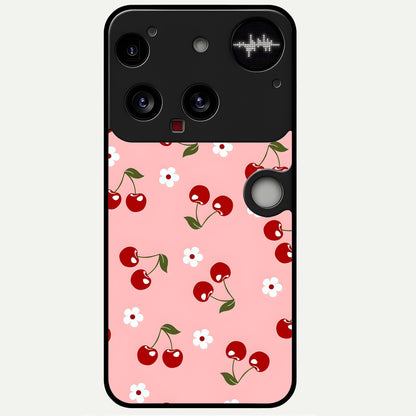  Cherry Love Mood Glass Case For Nothing Phone 3 back cover – full design glossy printed glass finish