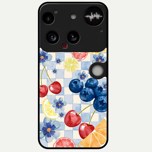  Citrus Bloom Joy Glass Case For Nothing Phone 3 back cover – full design glossy printed glass finish