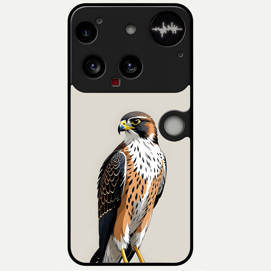  Clever Eagle Glass Case For Nothing Phone 3 back cover – full design glossy printed glass finish