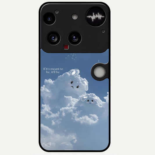  Cloud Bunny Dreams Glass Case For Nothing Phone 3 back cover – full design glossy printed glass finish