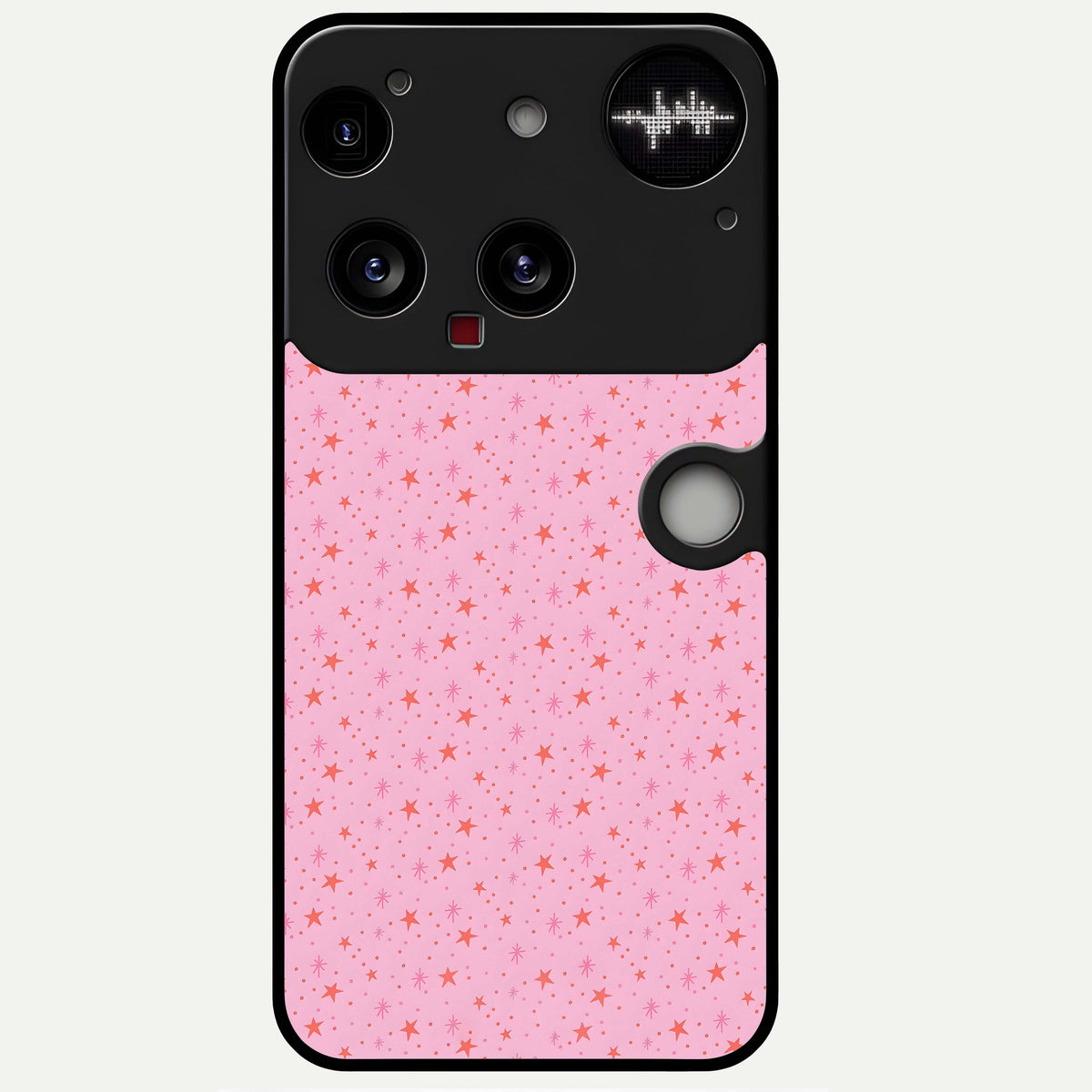  Cosmic Pink Sparkle Glass Case For Nothing Phone 3 back cover – full design glossy printed glass finish