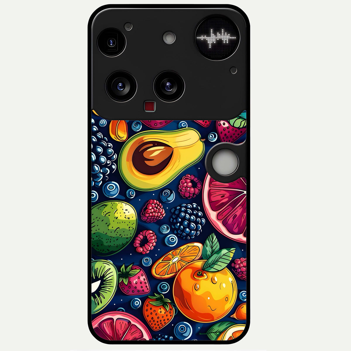  Cute Fruits Art Glass Case For Nothing Phone 3 back cover – full design glossy printed glass finish