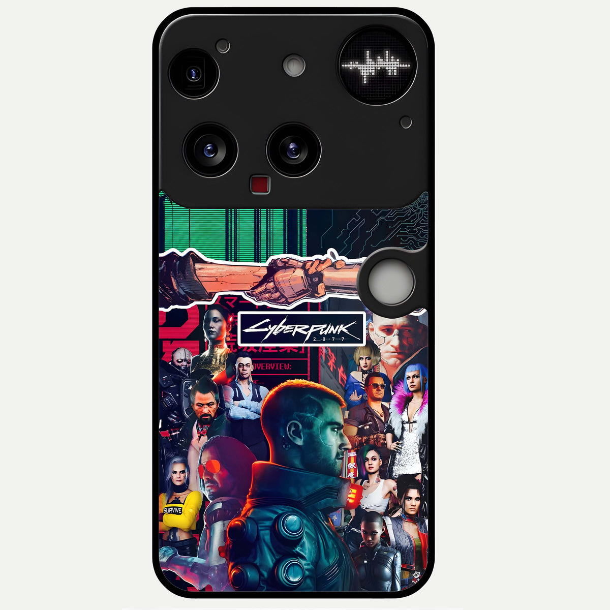  CYBERPUNK Legacy Glass Case For Nothing Phone 3 back cover – full design glossy printed glass finish