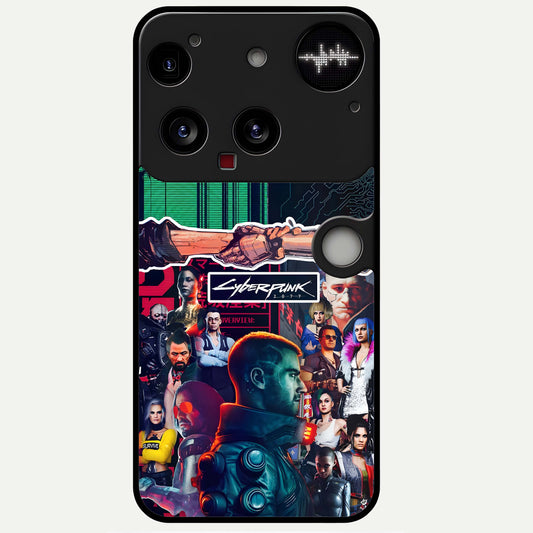  CYBERPUNK Legacy Glass Case For Nothing Phone 3 back cover – full design glossy printed glass finish