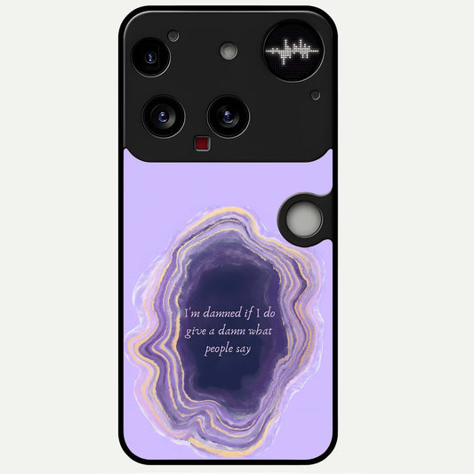  Damned People Quote Glass Case For Nothing Phone 3 back cover – full design glossy printed glass finish