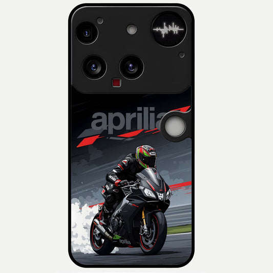  Dark Aprilla Glass Case For Nothing Phone 3 back cover – full design glossy printed glass finish