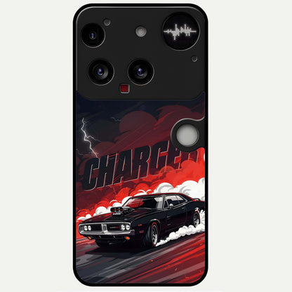  Dark Charger Fury Glass Case For Nothing Phone 3 back cover – full design glossy printed glass finish