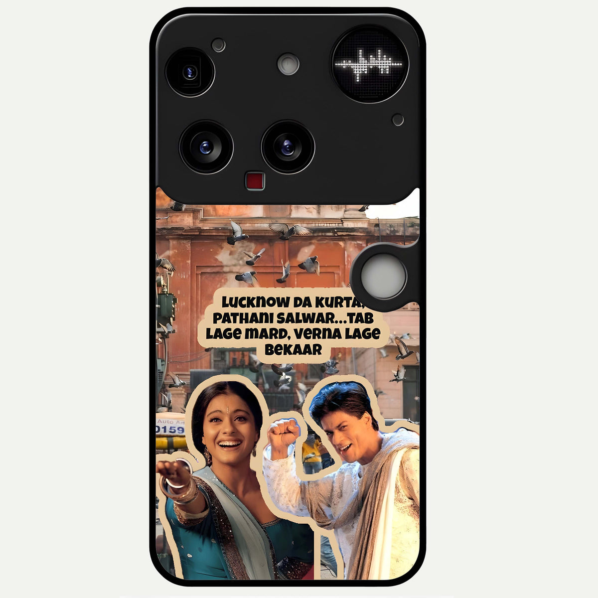  Desi Retro Vibes Glass Case For Nothing Phone 3 back cover – full design glossy printed glass finish