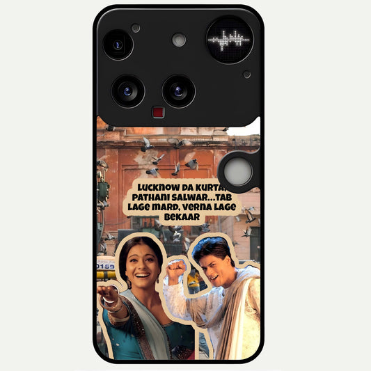  Desi Retro Vibes Glass Case For Nothing Phone 3 back cover – full design glossy printed glass finish
