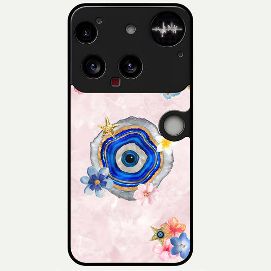 Divine Aura Bloom Glass Case For Nothing Phone 3 back cover – full design glossy printed glass finish