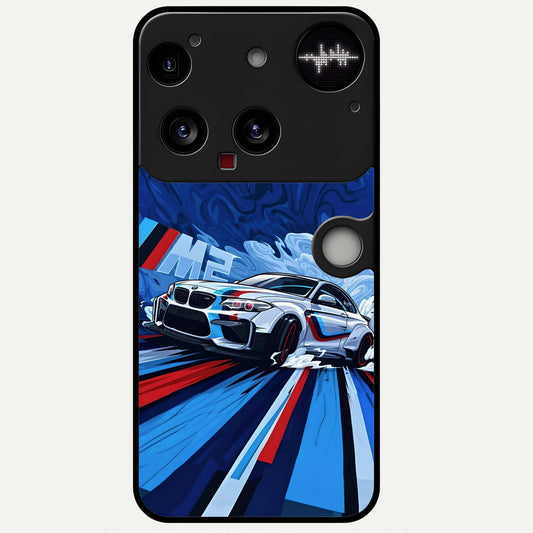  Drift Power Rush Glass Case For Nothing Phone 3 back cover – full design glossy printed glass finish