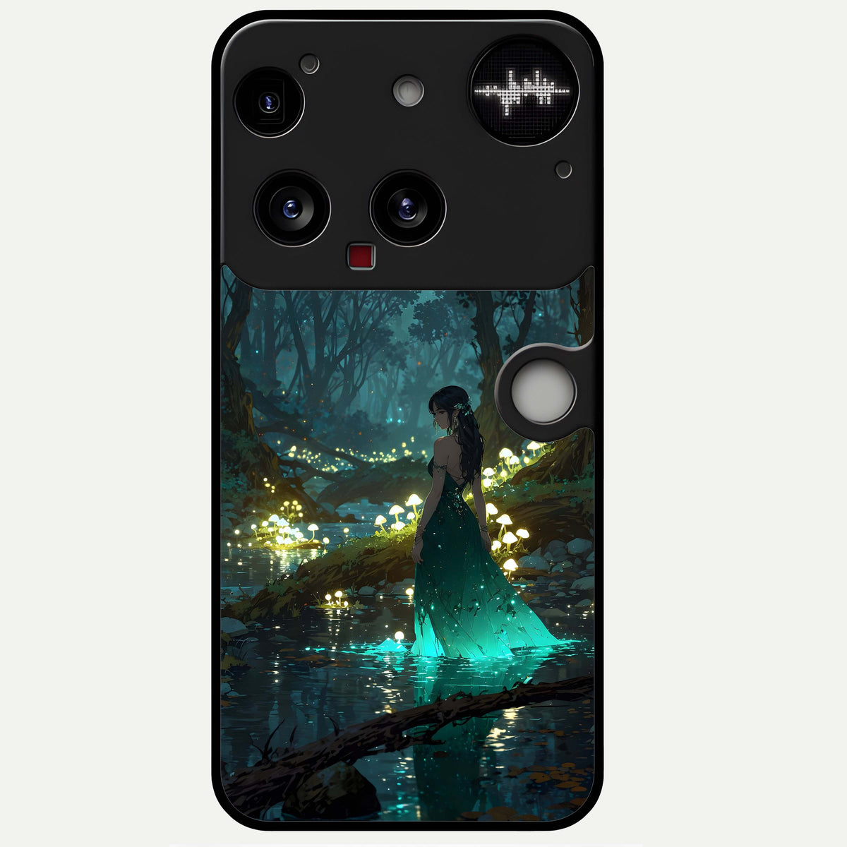  Enchanted Forest Glow Glass Case For Nothing Phone 3 back cover – full design glossy printed glass finish