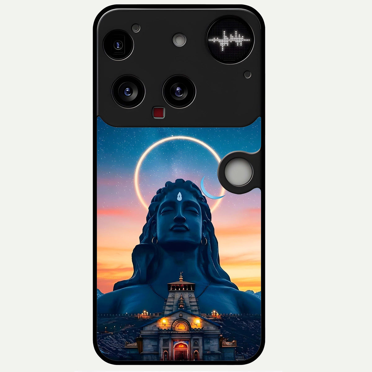  Eternal Shiva Aura Glass Case For Nothing Phone 3 back cover – full design glossy printed glass finish