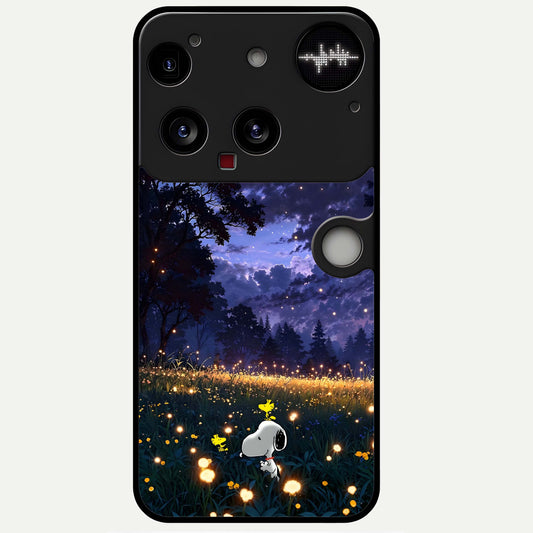  Firefly Meadow Magic Glass Case For Nothing Phone 3 back cover – full design glossy printed glass finish