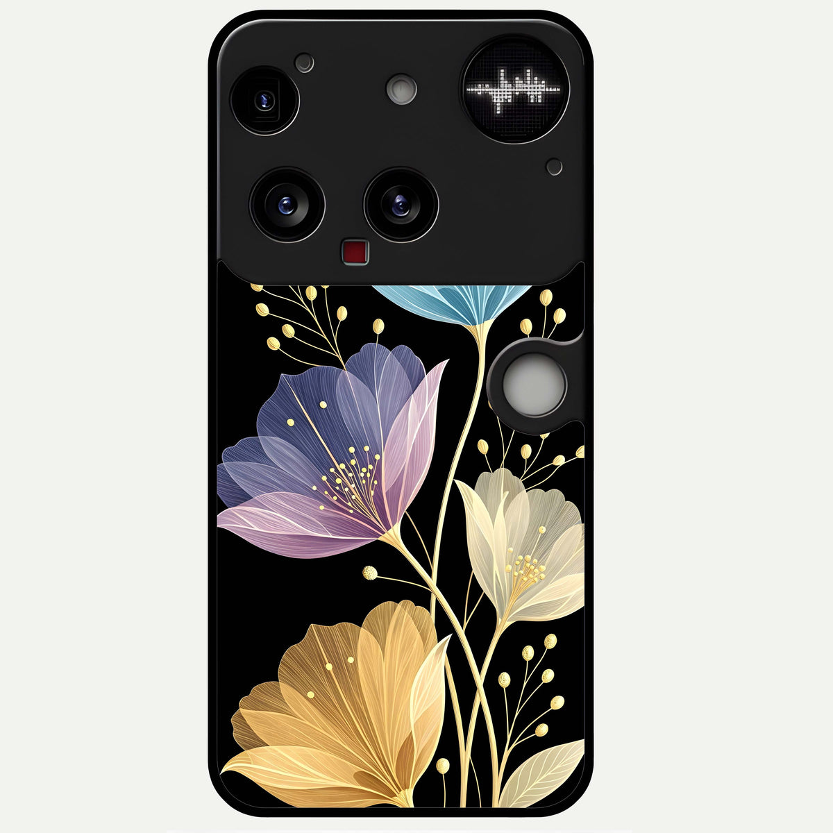  Flower Bloom Glow Glass Case For Nothing Phone 3 back cover – full design glossy printed glass finish