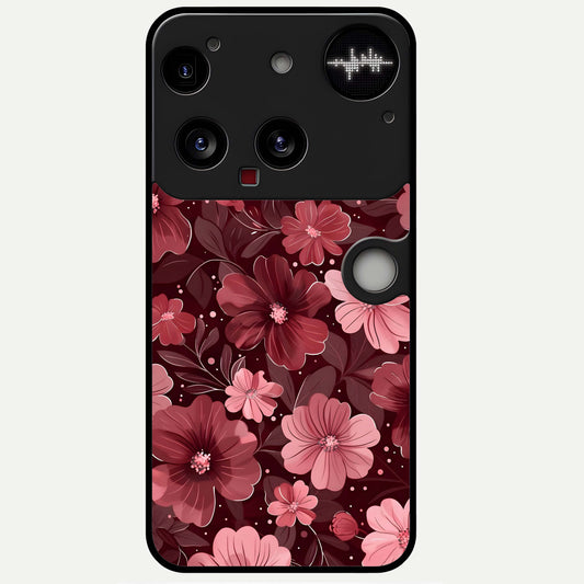  Flower Blush Bloom Glass Case For Nothing Phone 3 back cover – full design glossy printed glass finish