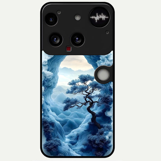  Frozen Serenity Gate Glass Case For Nothing Phone 3 back cover – full design glossy printed glass finish