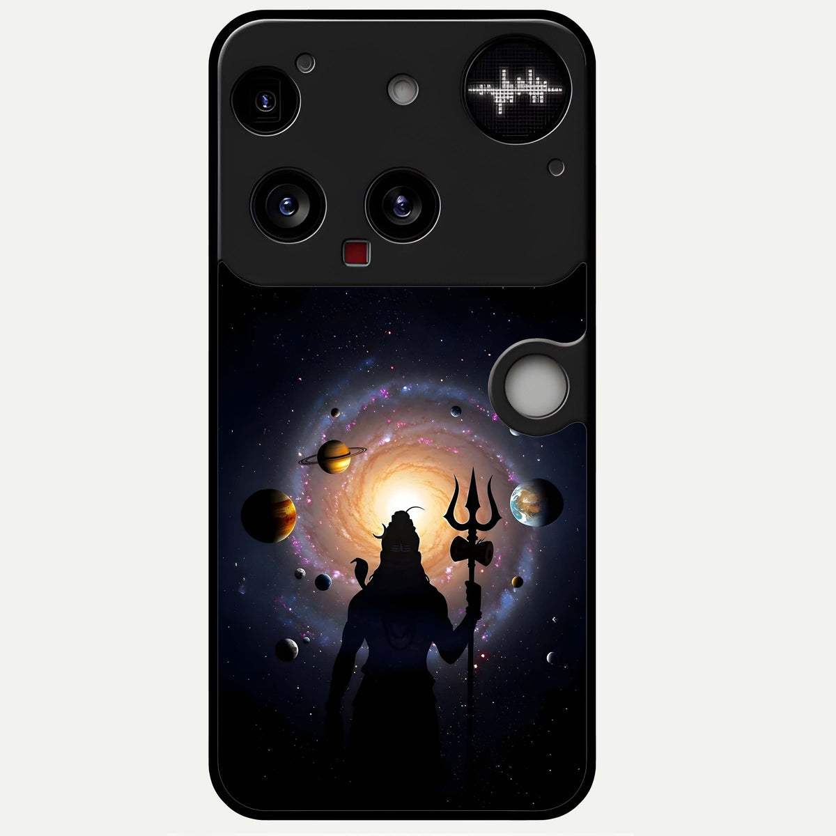  Galactic Shiva Vision Glass Case For Nothing Phone 3 back cover – full design glossy printed glass finish