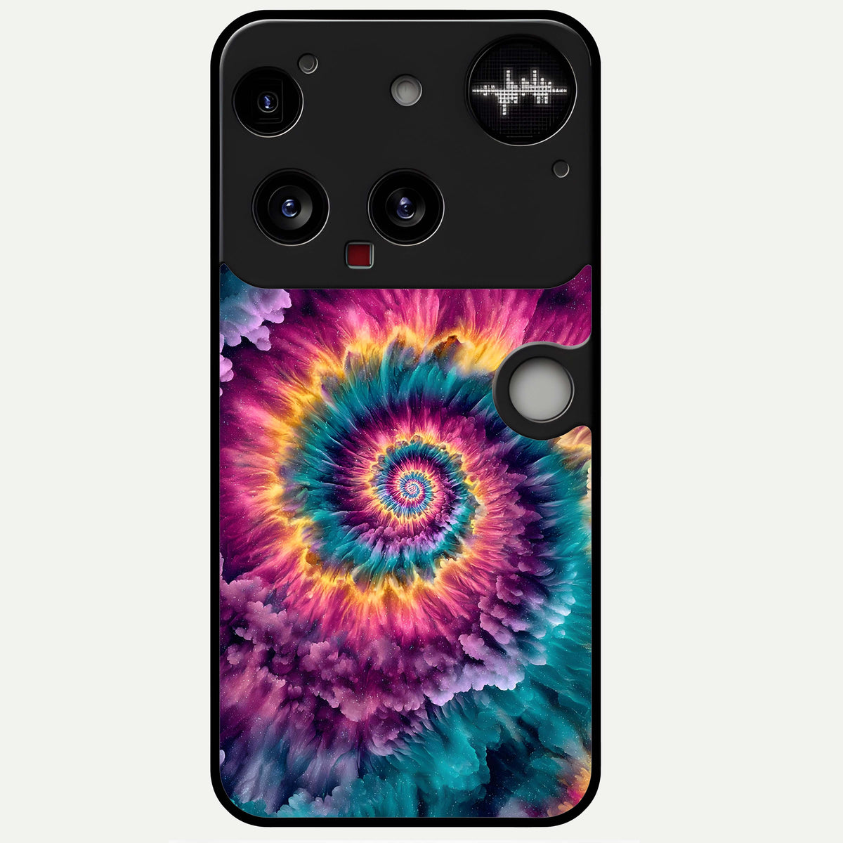  Galactic Spiral Burst Glass Case For Nothing Phone 3 back cover – full design glossy printed glass finish