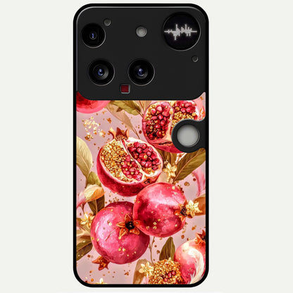  Golden Bloom Glow Glass Case For Nothing Phone 3 back cover – full design glossy printed glass finish